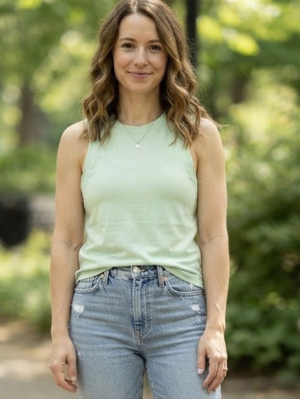 Athleta XS Womens Light Mint Muscle Tank